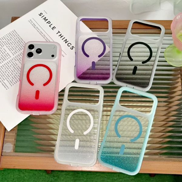 Rugged Glitter Gradient Magnetic Case