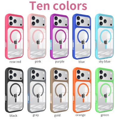 Rugged Series: Clear Magnetic Shockproof Phone Case — Tough Protection with a Crystal-Clear Look