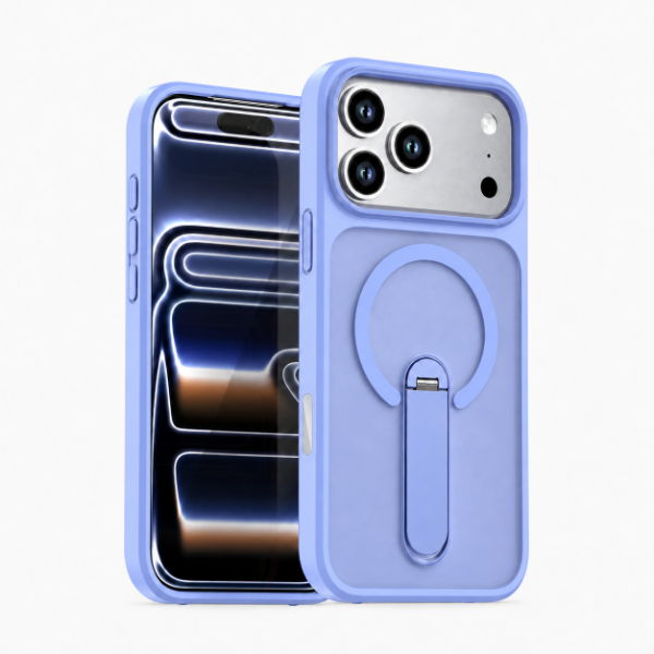 Soft-Touch Magnetic Flat-Bar 360° Rotating Stand Case